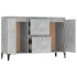 Aparador de madera contrachapada gris hormigón 104x35x70