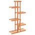 Soporte para flores de madera maciza abeto 75x25x140,5