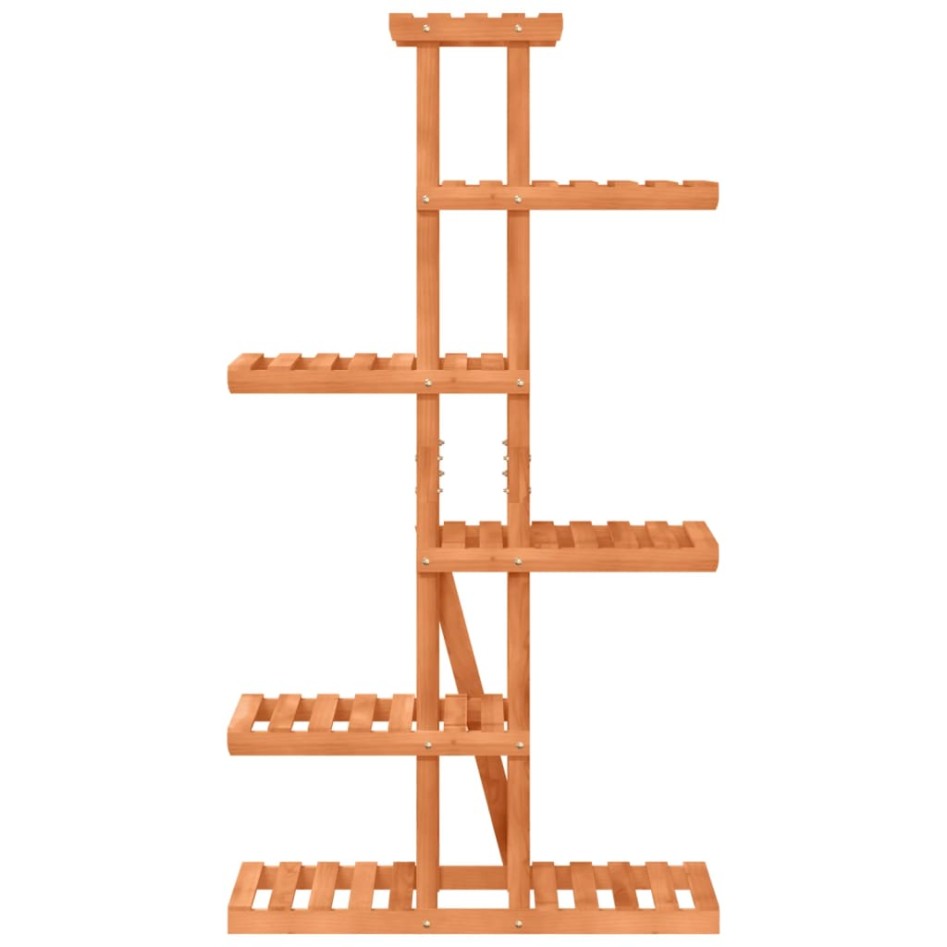 Soporte para flores de madera maciza abeto 75x25x140,5