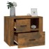 Mesita de noche madera contrachapada roble ahumado 60x36x45
