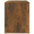 Mesita de noche madera contrachapada roble ahumado 60x36x45