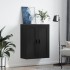 Armario de pared madera de ingeniería negro 69,5x34x90