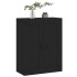Armario de pared madera de ingeniería negro 69,5x34x90