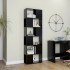 Librería separador madera contrachapada negro 60x24x186