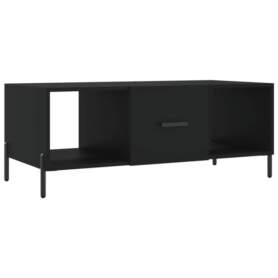 Mesa de centro madera contrachapada negro 102x50x40