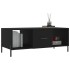 Mesa de centro madera contrachapada negro 102x50x40