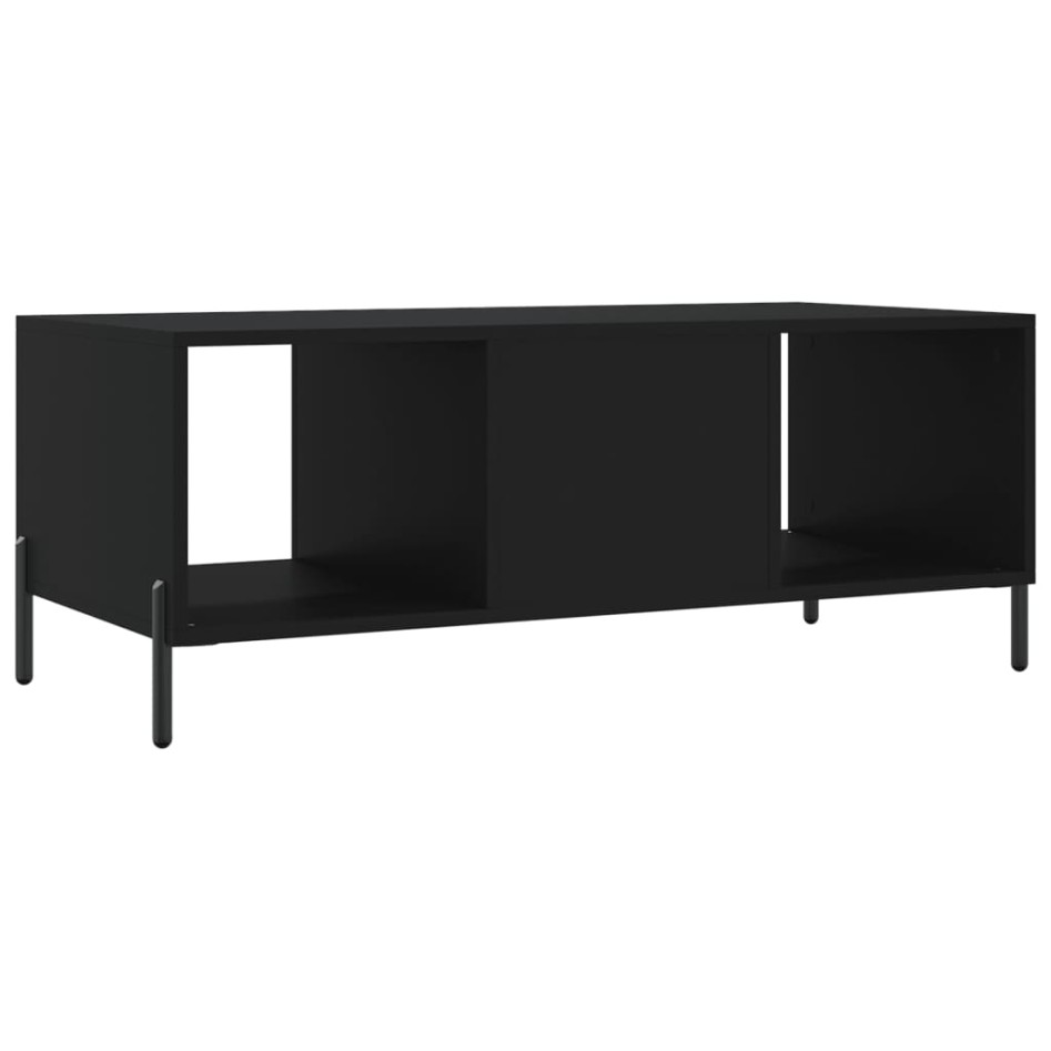Mesa de centro madera contrachapada negro 102x50x40