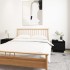 Mesitas de noche 2 uds madera maciza de pino negro 35x34x32