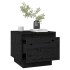 Mesitas de noche 2 uds madera maciza de pino negro 35x34x32