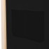 Biombo divisor de 4 paneles de tela negro 160x170x4