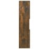 Armario de baño madera de ingeniería roble ahumado 30x30x130