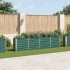 Jardinera elevada de acero galvanizado verde 320x40x77