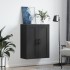 Armario de pared madera de ingeniería negro 69,5x34x90