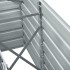 Arriate de jardín de acero galvanizado marrón 240x40x77