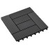 Baldosas de porche de WPC 30x30 cm 1 m² negro 11