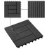Baldosas de porche de WPC 30x30 cm 1 m² negro 11