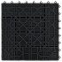 Baldosas de porche de WPC 30x30 cm 1 m² negro 11
