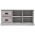 Mueble de TV madera contrachapada gris Sonoma 102x35,5x47,5