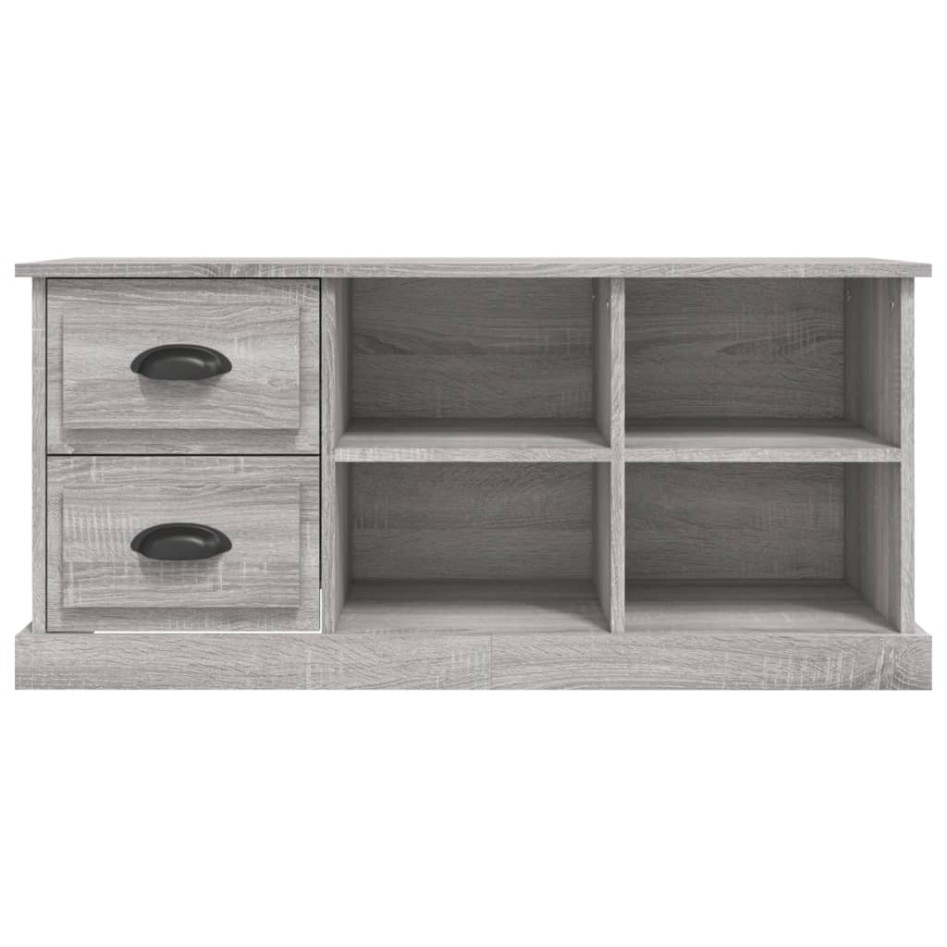 Mueble de TV madera contrachapada gris Sonoma 102x35,5x47,5