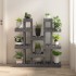 Soporte para plantas madera maciza pino gris 104,5x25x109,5