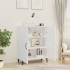 Aparador de madera contrachapada blanco 70x34x90