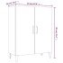 Aparador de madera contrachapada blanco 70x34x90