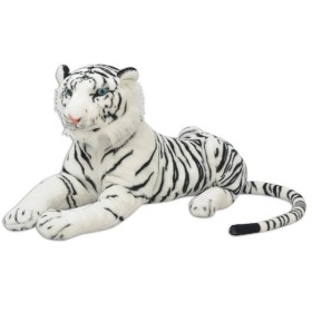 Tigre de peluche blanco