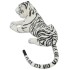 Tigre de peluche blanco