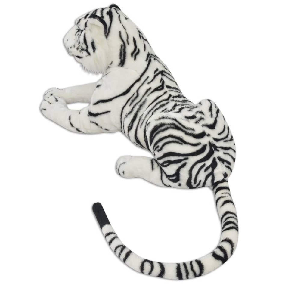 Tigre de peluche blanco