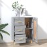 Aparador de madera contrachapada gris Sonoma 69,5x34x90