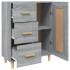 Aparador de madera contrachapada gris Sonoma 69,5x34x90