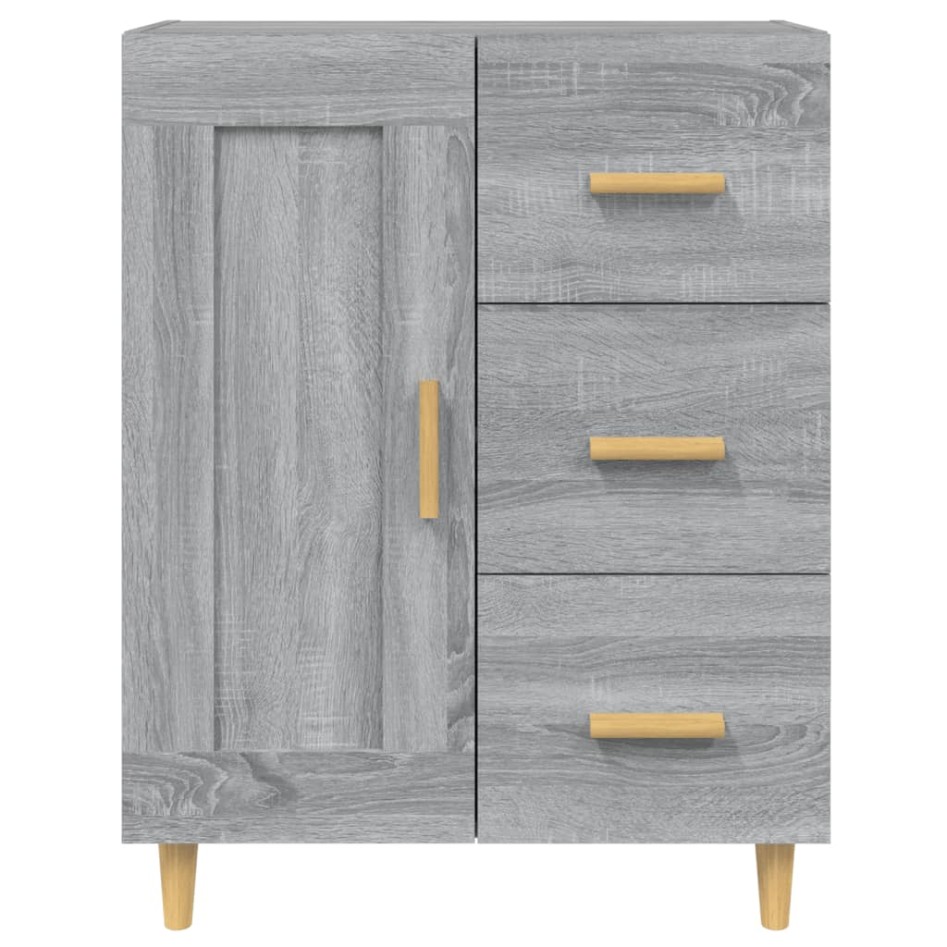 Aparador de madera contrachapada gris Sonoma 69,5x34x90