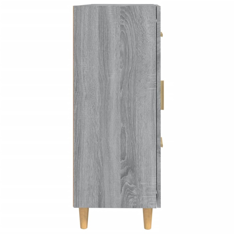 Aparador de madera contrachapada gris Sonoma 69,5x34x90