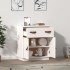 Aparador de madera maciza de pino blanco 65,5x40x75