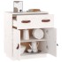 Aparador de madera maciza de pino blanco 65,5x40x75