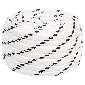Cuerda para barco trenzada poliéster blanco 16 mmx50