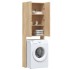 Armario de lavadora color roble Sonoma 64x25,5x190