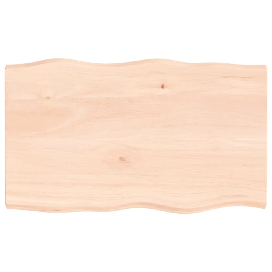 Tablero de mesa madera maciza borde natural 100x60x(2-4)