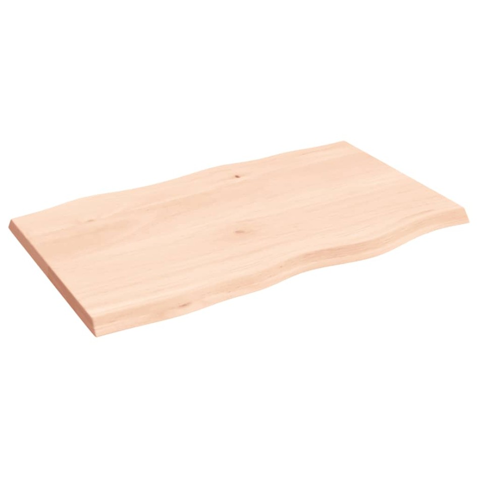 Tablero de mesa madera maciza borde natural 100x60x(2-4)