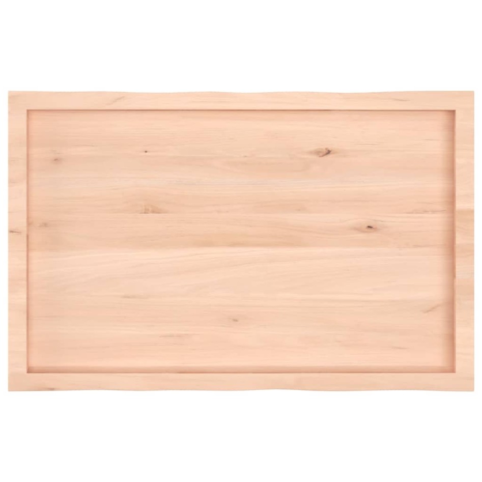Tablero de mesa madera maciza borde natural 100x60x(2-4)