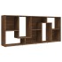 Estantería madera contrachapada color roble marrón 67x24x161