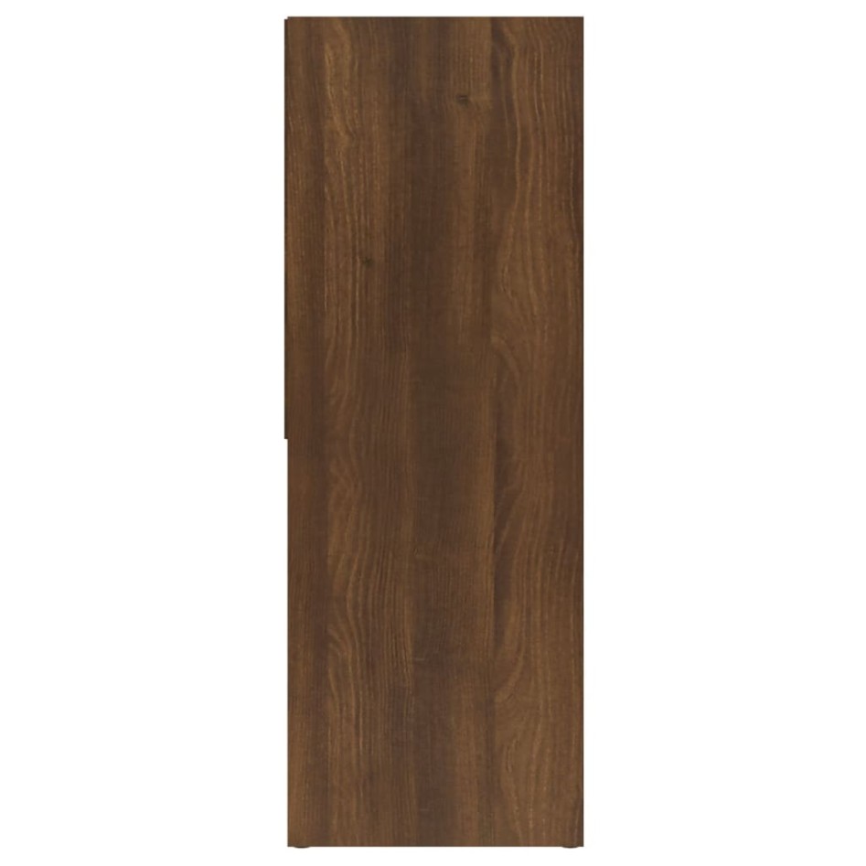 Estantería madera contrachapada color roble marrón 67x24x161