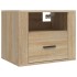 Mesitas de noche de pared 2 uds color roble Sonoma 50x36x40