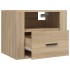 Mesitas de noche de pared 2 uds color roble Sonoma 50x36x40