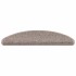 Alfombrilla autoadhesiva escalera 15 uds beige oscuro