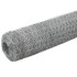 Alambrada de gallinero acero galvanizado plateado
