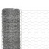 Alambrada de gallinero acero galvanizado plateado
