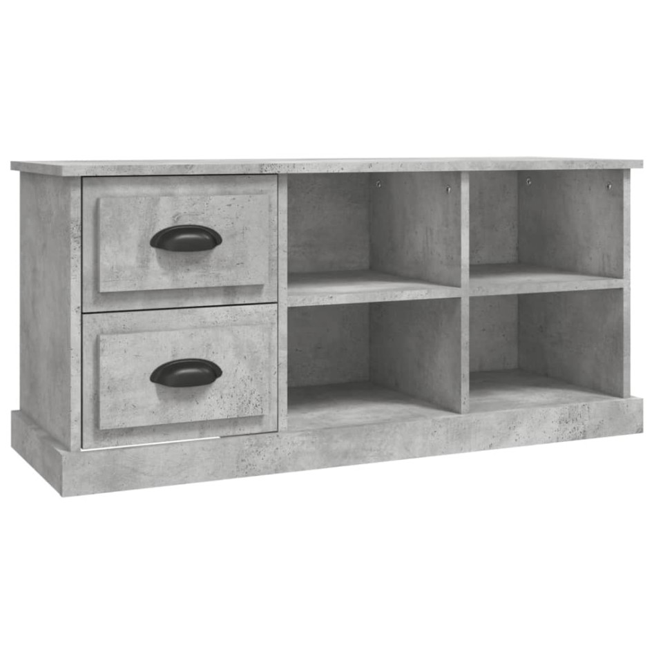 Mueble de TV madera contrachapada gris hormigón