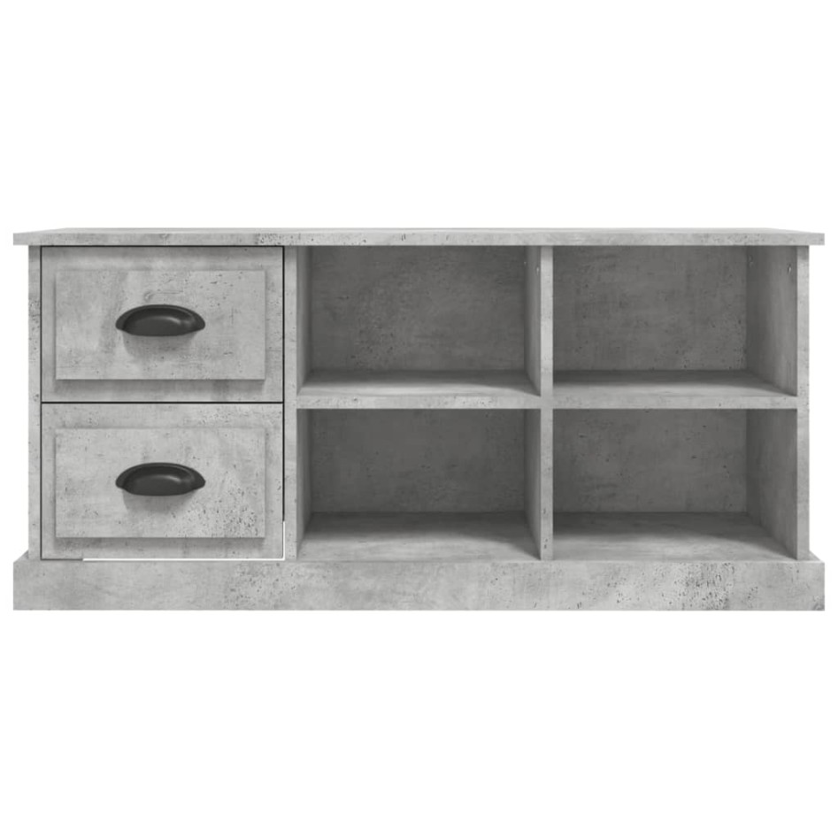Mueble de TV madera contrachapada gris hormigón