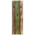 Percheros de pared 2 uds madera maciza reciclada 36x3x110